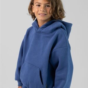Comfrt Pacific Blue Kids Hoodie size Large